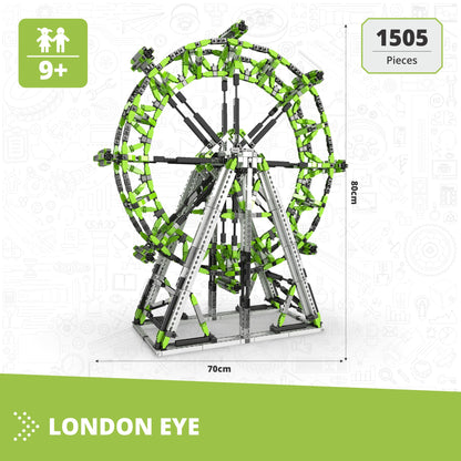 Engino MEGA Builds, London Eye, Building Toys for Kids 9+, Construction Set, STEM Project, Engineering Kit, STEM Toys, Powered by Motor, Gift for Boys & Girls