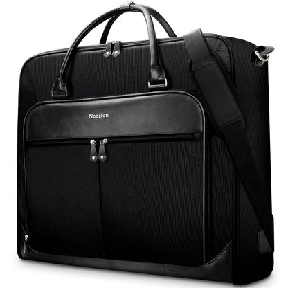 Noozion Garment Bag for Travel, Large Carry On Suit Bag for Business Up to 4 Suits, Wrinkle Free Garment Bag for Hanging Clothes with Shoulder Strap, Laptop Compartment, and Wet-Dry Pocket