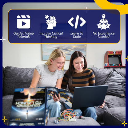 LINGO Countdown to Launch STEM Coding Kit - Build, Code & Explore Rocket Launch Concepts - Science Kits for Ages 13+ Years for Birthdays & Holidays