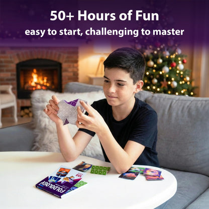 FOLDOLOGY - The Origami Puzzle Game! Brain Teasers for Tweens, Teens & Adults | Travel Game, STEM Toy | Fold the Paper, Complete the Picture | 100 Puzzles | Gift for Ages 10+