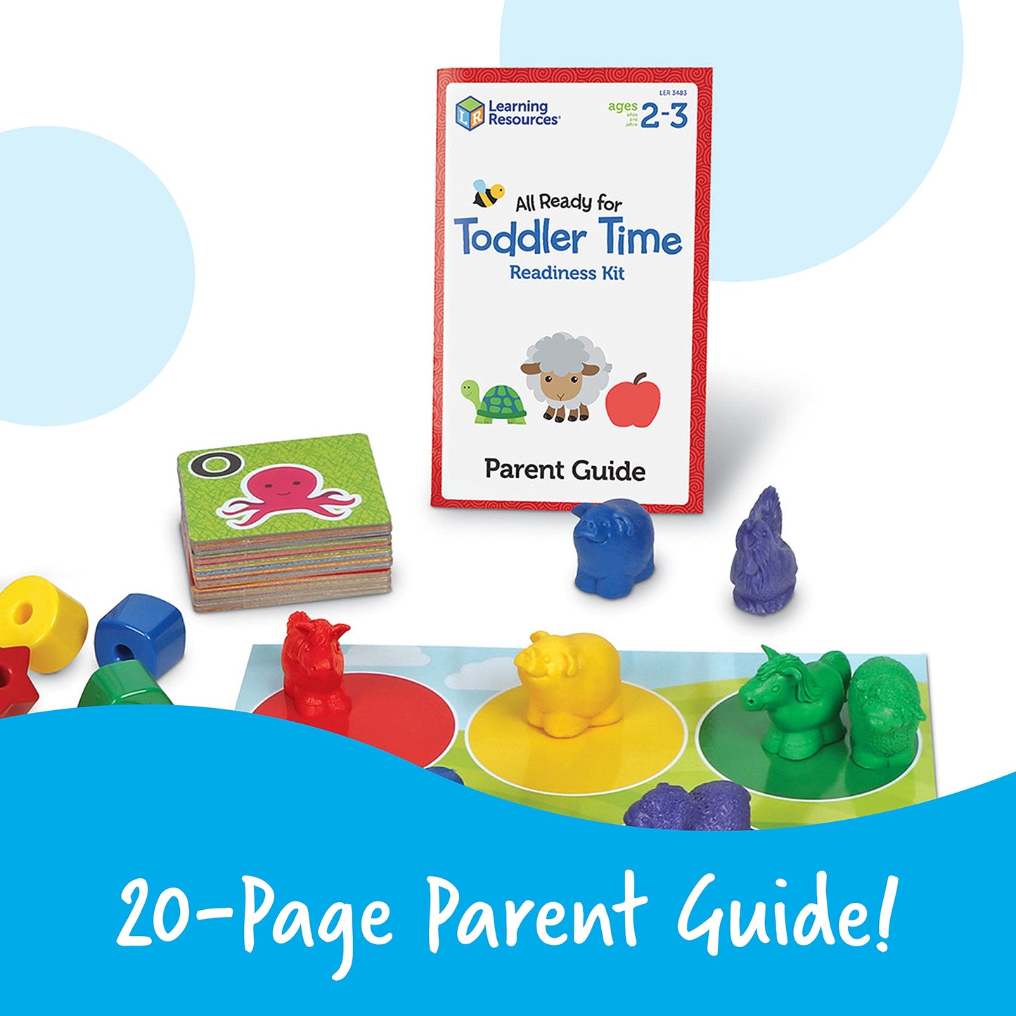 Learning Resources All Ready For Toddler Time Readiness Kit - 22 Pieces, Ages 2+, Back to School, School Preparation Activities, Preschool Games, Classroom Must Haves