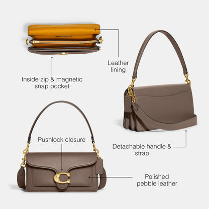 Coach Polished Pebble Leather Tabby Shoulder Bag 26
