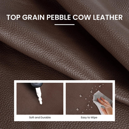 befen Genuine Leather Slouchy Hobo Purses for Women, Casual Hobo Bags Real Top Grain Leather Tote Handbags Women's Coffee Shoulder Satchel for Shopping, Outing, Travel