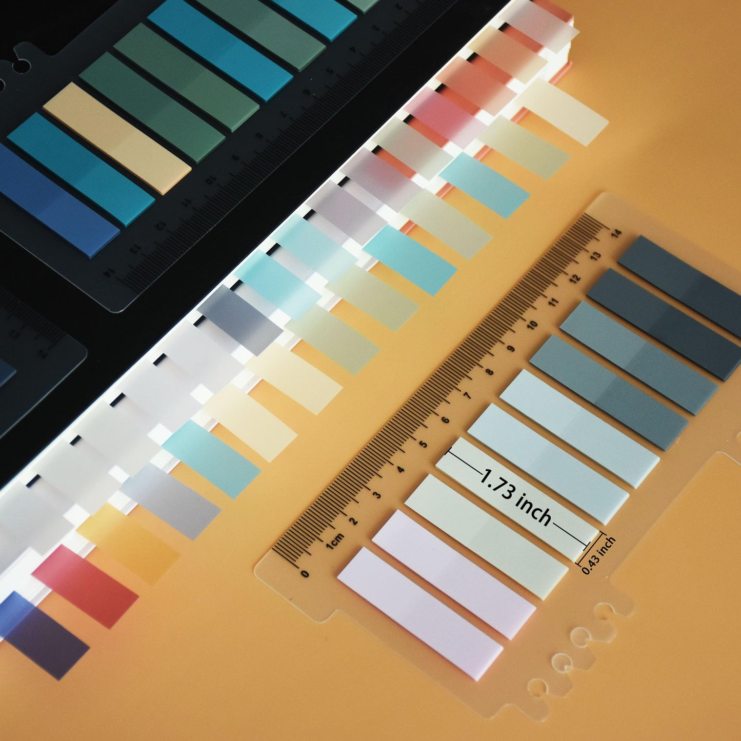 YOUDEFUL 1600pcs Translucent Page Markers,Morandi Sticky Note Tabs with Binders,Repositionable Book Flags Tabs Strip for Annotating Books,Clear Sticky Notes,Page Tabs,Index Tabs