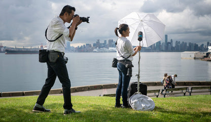 Cotton Carrier Slingbelt with Tether for One Camera. Camera Harness for Hiking and Traveling for Hands-Free Carrying