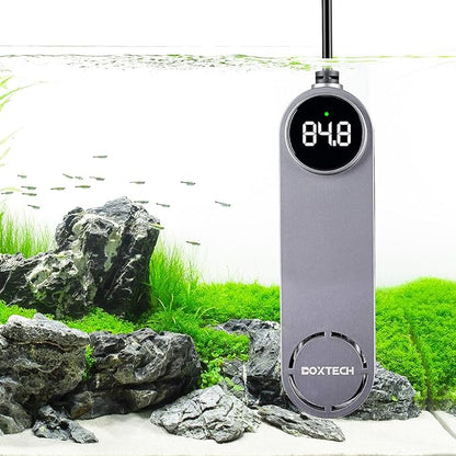boxtech Aquarium Heater, Fish Tank Heater for 25 to 40 Gallon Tanks, 200w Submersible Water Heater with Digital Thermometer, Overheat Protection