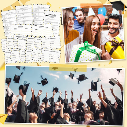 Humyoun Graduation Friendly Feud Game with 2 Answer Buzzers, Grad Feud Cards for Family Game Night Fun Trivia Quiz for Class Party Groups Clubs Team Building