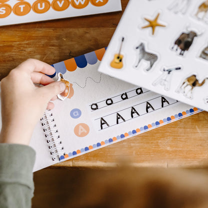 Montessori Phonics Set 20 Stages All-in-One Reusable Write & Wipe Activity Book with 73 Phonics Flash Cards Calm Early Learning Kit for Kids Ages 3–6