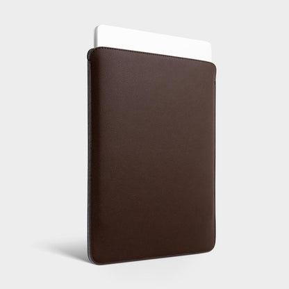Comfyable Laptop Sleeve 15 Inch Precisely Compatible with MacBook Air 15" M5 M4 M3 M2 2026, Faux Leather Cover Case, Coffee