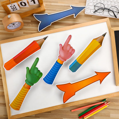 Yeaqee 6 Set Magnetic Spinner for Whiteboard Arrow Spinner Spinzone Magnetic Whiteboard Game for Office