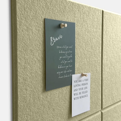 Large Cork Board for Office Wall Decor, 36"x24"- 6 Pack Felt Wall Tiles with Safe Removable Adhesive Tabs, 1/2" Thick, Felt Bulletin Board Pin Board Cork Boards for Walls - Sage Green