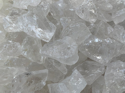 GAF TREASURES Wholesale Raw Clear Quartz Crystals, Natural Clear Quartz Stone, Natural Rough Clear Quartz Crystals, Clear Quartz Rough, Clear Quartz Healing Crystals (Clear Quartz, 0.25 Pound)