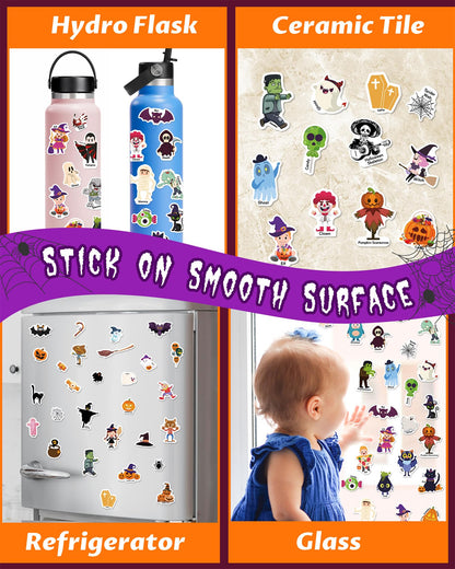 Walenced Reusable Sticker Book for Toddlers, Stickers for Kids, Toddler Sticker Book, Toddler Craft Activities, Toddler Travel Toys Boy Girl Birthday Gifts - Halloween