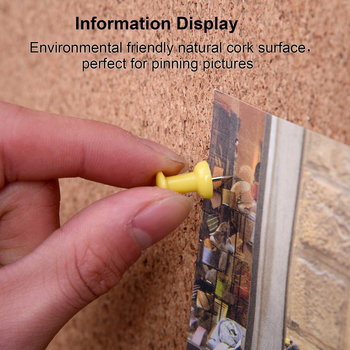 2-Pack Cork Board 36 x 24 Inch, Aluminum Frame Bulletin Board for Walls, Large Self-Healing Vision Board for Office, School, and Home, Hanging Notice Board with 10 Push Pins (3x2 Ft)
