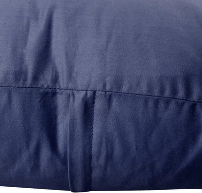 Thmyo 4-Pack 100% Cotton Comfortable Solid Decorative Throw Pillow Case Square Cushion Cover Pillowcase Sublimation Blank Pillow Covers Halloween DIY Throw Pillowcase(20x20inch/50x50cm,Dark Blue)