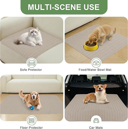 Washable Pee Pads for Dogs, Reusable Puppy Pads Dog Pads, Non-Slip Dog Pee Pads, Leakproof Pet Pee Pads Wee Wee Pads for Dogs. (Brown, 60"x60"(Pack of 1))