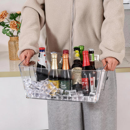 15L Ice Bucket for Parties, 2 Pcs, (15.7x11.8x6.7 in)