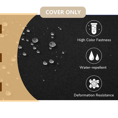 Oslimea Outdoor Cushion Covers Replacement 22x20x4 inch 2Pack Patio Furniture Cushion Seat Cover Waterproof Washable Sofa Couch Chair Slipcover Furniture Protector, Black, Halloween Decoration