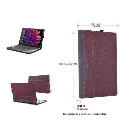 Laptop Cover for Lenovo Yoga Pro 9i (16″ Intel) Laptop All-Inclusive Drop-Proof Case 16inches PU Leather Inner Pocket Cover (Wine red)