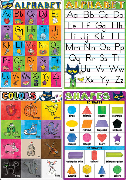 Teacher Created Resources Pete The Cat® Early Learning Educational Poster Pack (EP62002)