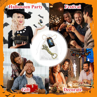 KBDHYY 12Pcs Halloween Skeleton Beer Bottle Openers Set - Vintage Funny Skull Bottle Opener Gifts for Men, Dad, Husband