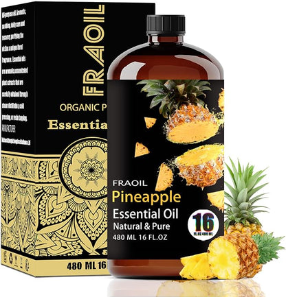 Pineapple Essential Oil, Pineapple Oil 16 Fl Oz 480ML for Diffuser Humidifier Yoga Cleaning DIY Candle Soap Making Essential Oils