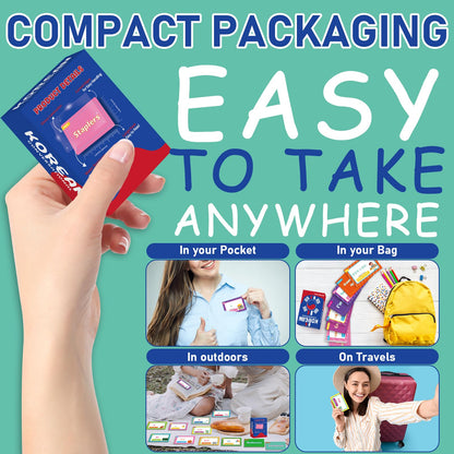 100Pcs Korean Conversational Phrase Flash Cards Korean Learning Beginner Sayings for Travel, Memory, Quick Reference Educational Bilingual Language Learning Resource Tool for Adults School Classroom