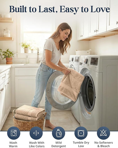 Lane Linen 100% Cotton Towel Set