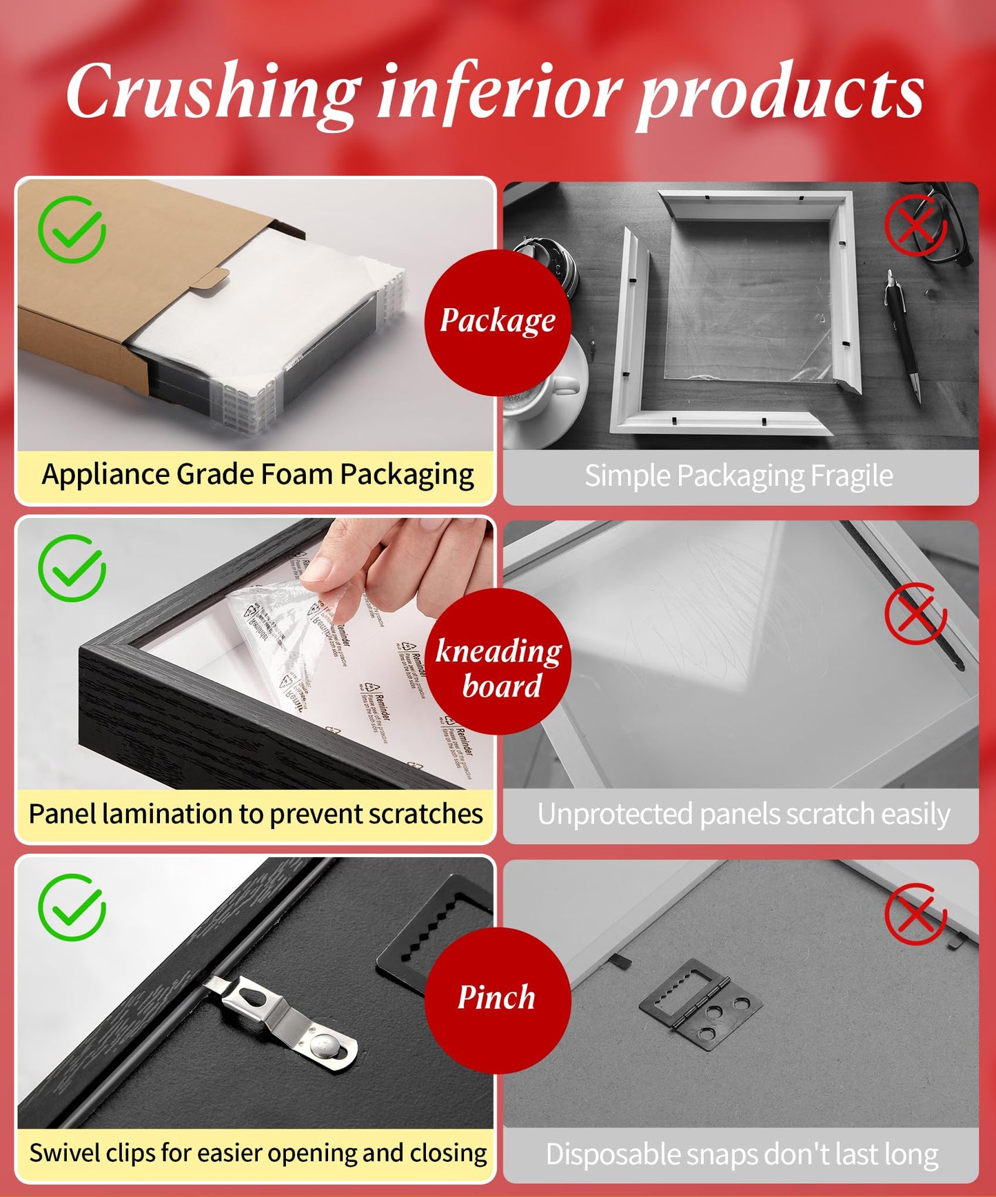 MUXIUNT 12x16 Shadow Box Picture Frame Display Case with Soft Linen Back-Thickened Panel,Large Black Deep Shadow Box Frame 12x16 for Jersey Graduation Items Flower Craft Memorial Gifts