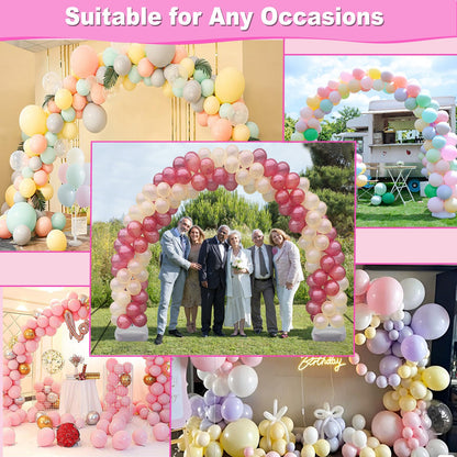 Balloon Arch Kit and Balloon Pump, 9Ft Tall & 10Ft Wide Adjustable Balloon Arch Stand Kit with Electric Pump, Balloons and Accessories for Birthday, Wedding, Graduation Party Decoration