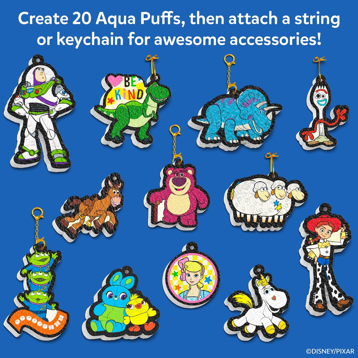 Skillmatics Disney•Pixar Toy Story Aqua Puffs - 3D Art Kit, Mess-Free Paint by Number Craft for Kids, DIY Color & Inflate Activity, Travel Toys & Gifts for Ages 4, 5, 6, 7, 8, 9, 10, 11, 12
