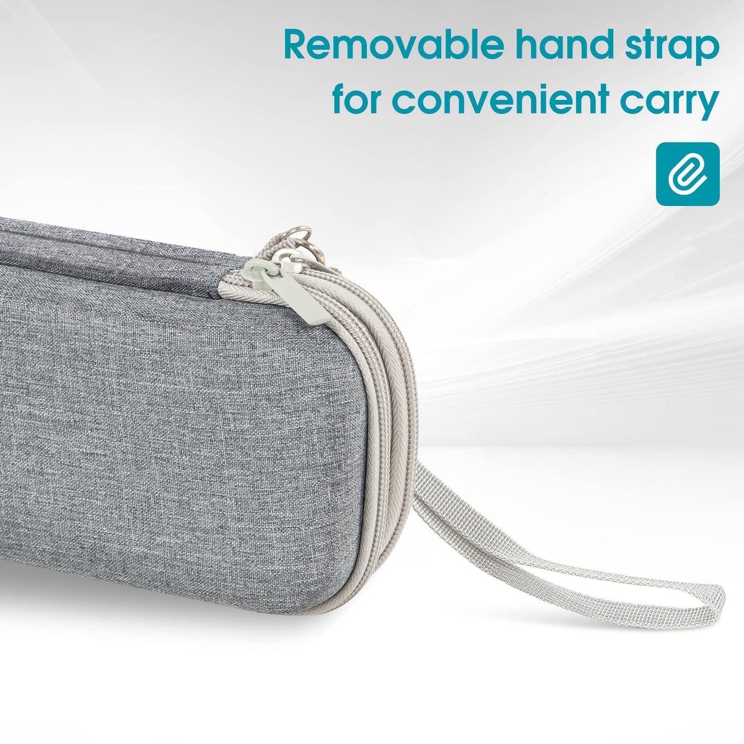 ProCase Pen Pencil Case, 2-Layer EVA Zipper Pencil Box Pouch Large Capacity Stationery Storage Organizer for School Office Supplies -Grey