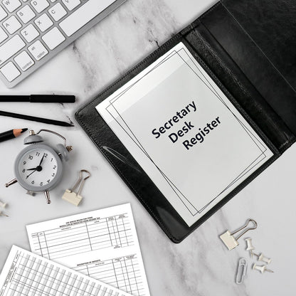 3 Pack Secretary Deskbook Check Register Cover 8.4*9 Inch Transaction Register Book 6.3*8.2 Inch Checkbook Transaction Register Executive Checkminder Checks Cover For Track Payments Deposits Finances