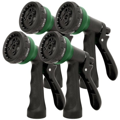 NEXCOVER Hose Nozzle 4PK, Garden Hose Nozzle with 7 Adjustable Watering Patterns, ABS Hose Nozzle Sprayer, Non-Slip Water Spray Nozzle for Watering Plants & Lawns, Cleaning, Washing Pets & Cars