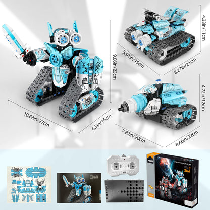 MOJINO STEM Robot Building Kit for Boys 6-12, APP & Remote Control RC Toy for Kids Science LearningDIY Educational Gift Set for Age 6 7 8 9 10 11 12+ Boys & Girls