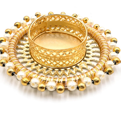 IGH 12 Pcs Assorted Decorative Tea Light Candle Holders with Gold Pearls Traditional Handmade Diya for Pooja, Diwali, Festival Decoration