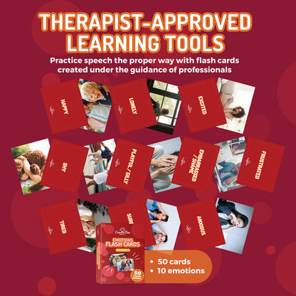 50 Emotions Flash Cards Volume 2 - Feeling Photo Cards for Kids, Adults, Seniors, Homeschool, Speech Therapy, ABA, Dementia, Aphasia, Occupational Therapy, ESL and Autism Learning Material
