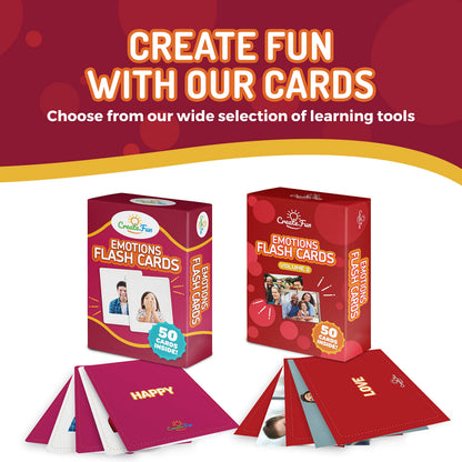 50 Emotions Flash Cards Volume 2 - Feeling Photo Cards for Kids, Adults, Seniors, Homeschool, Speech Therapy, ABA, Dementia, Aphasia, Occupational Therapy, ESL and Autism Learning Material