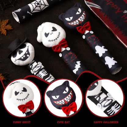 ELAMAS 5 Pack Halloween Refrigerator Handle Covers, Ghost Kitchen Appliance Handle Covers for Fridge, Microwave, Oven, Dishwasher, Halloween Indoor Kitchen Decor