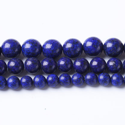 90PCS 4MM Lapis Lazuli Stone Beads Natural Gemstone Bead Crystal Healing Energy Jewelry Making DIY 15 inches