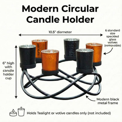 Seraphic Halloween Decorations for Indoor Table Centerpieces, Orange/Black