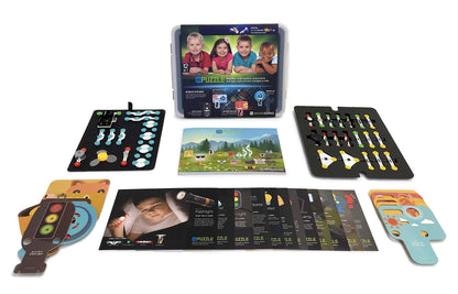 Microduino mPuzzle Educational STEM Toy to Learn Electronics and Programming, Building and Coding Set for Kids Aged 5+