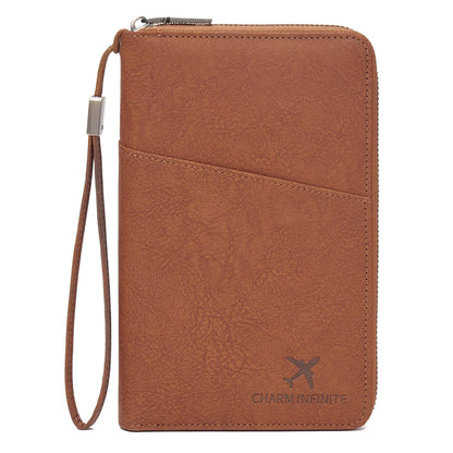 LEEXTON Family Passport Holder Wallet RFID Blocking Zippered Passport Wallet,Women and Men Travel Wallet Ladies Passport Cover