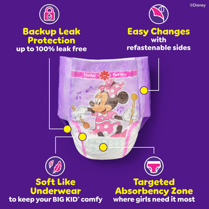 Pull-Ups Girls' Potty Training Pants, Size 3T-4T Training Underwear (32-40 lbs), 112 Count (4 Packs of 28)