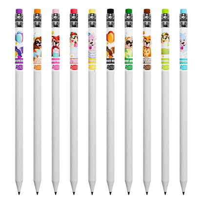 Party Smencils - Patented Gourmet Scented Graphite HB #2 Pencils made from Recycled Newspapers, 10 Count, Gifts for Kids, School Supplies