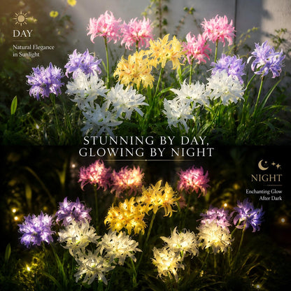 TONULAX Solar Garden Stake Lights - 2 Pack Outdoor Artificial Spider Lily Decorative Lights, Waterproof LED Landscape Lighting for Pathway, Patio, Yard,and Mother's Day Decor