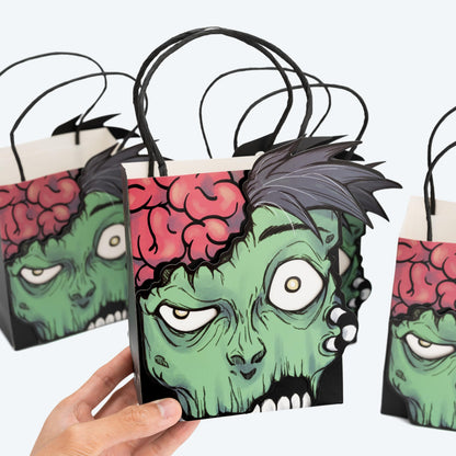 Cheerland Zombie Gift Bags Halloween Treat Bag for Monster Bash Birthday Day of Dead Spooky Ghoul Horror Party Favor Goodie Bags Baby Shower Teen Clasrrom Picnic Decorations Vampire Supplies 8pcs