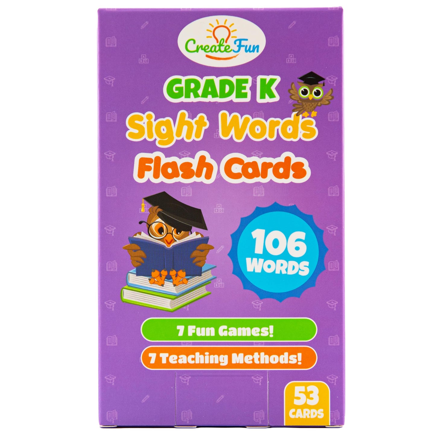 106 Sight Words Flash Cards Kindergarten for Ages 4-5, Dolch & Fry Sight Word Reading Games, Homeschool Supplies for Preschool with 7 Educational Game Ideas