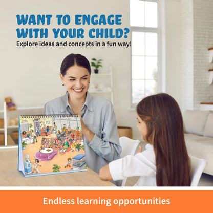 Picture Book and Emotion Cards, Social Stories, Emotions Learning Activities, Homeschool and Autism Activity, Educational Busy Book, Speech Therapy (Picture This Flipbook #2)