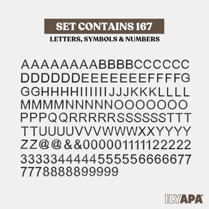 Ilyapa 167 Piece Alphabet Magnets Magnetic Letters and Numbers for Whiteboard, Chalkboard Signs & Fridge, ABC Magnets, Soft & Durable EVA Foam Magnetic Alphabet Letters Works on All Metal Surfaces